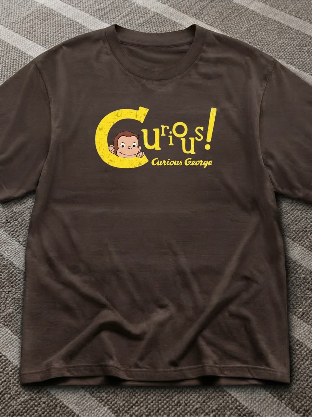 Gildan Curious Geogre Brown Tee